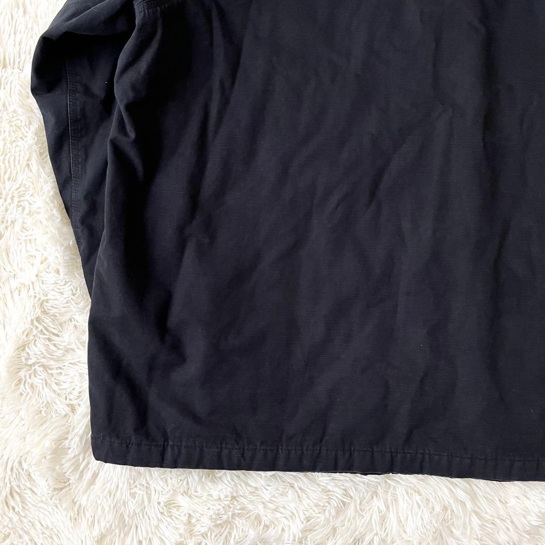 【希少4XL】Carhartt カバーオール 裏地キルティング ブラック