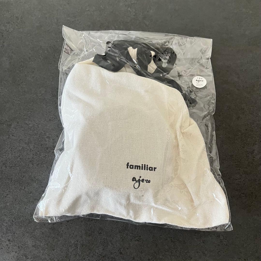 【新品未使用✨未開封】ajew ×ファミリア ショルダーストラップ 黒 クマ①