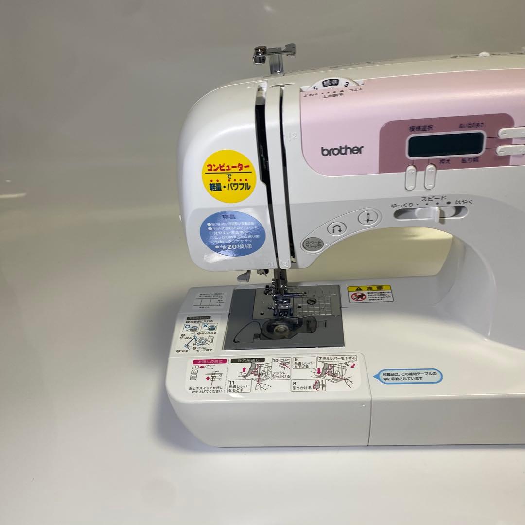 【極美品】brother ブラザー　コンピューターミシン　PS202　ピンク