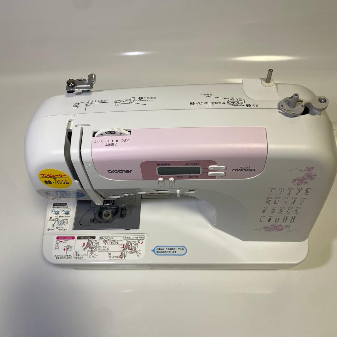 【極美品】brother ブラザー　コンピューターミシン　PS202　ピンク