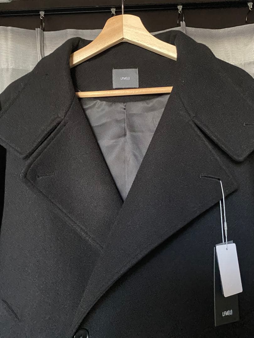 【タグ付き新品】LOWRYS FARM ウールライクスタンドコート ブラック M