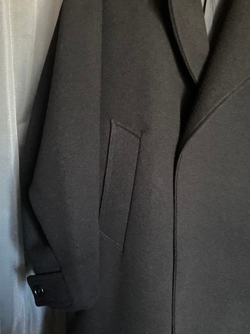 【タグ付き新品】LOWRYS FARM ウールライクスタンドコート ブラック M