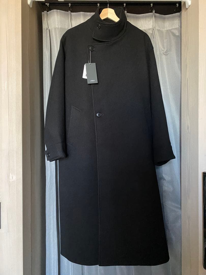 【タグ付き新品】LOWRYS FARM ウールライクスタンドコート ブラック M