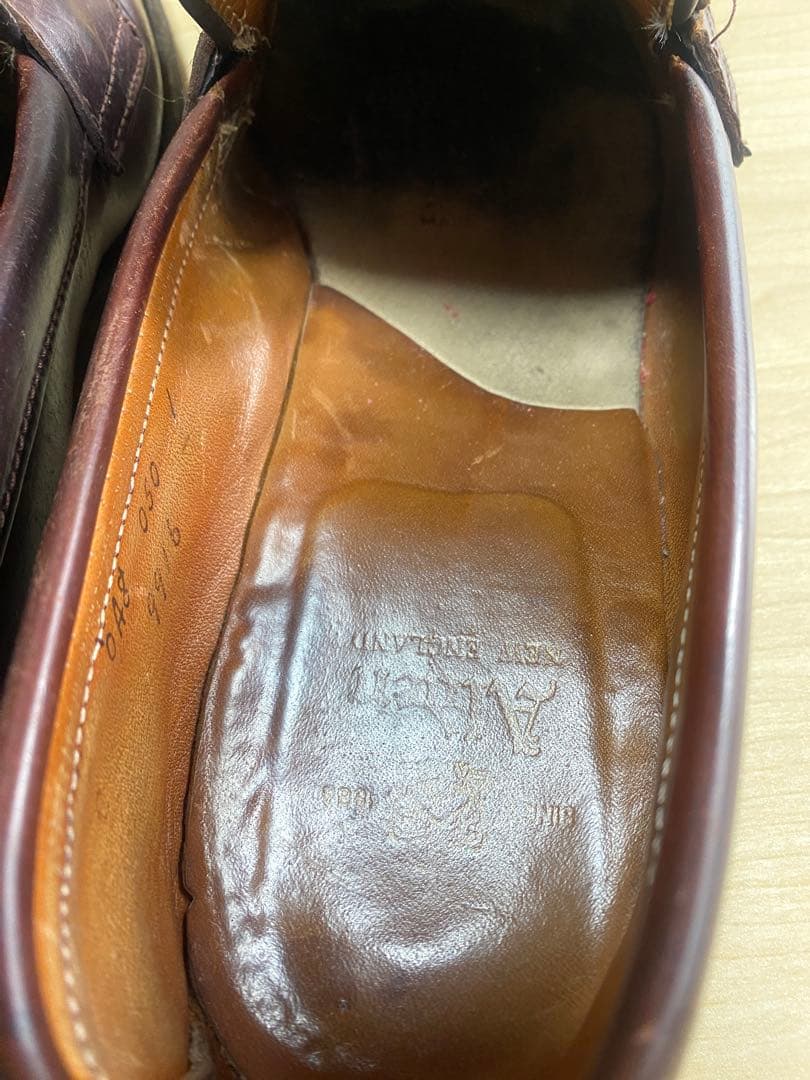 （希少）オールディン　コードバン　ローファー　バーガンディ6 2/1（25.0）