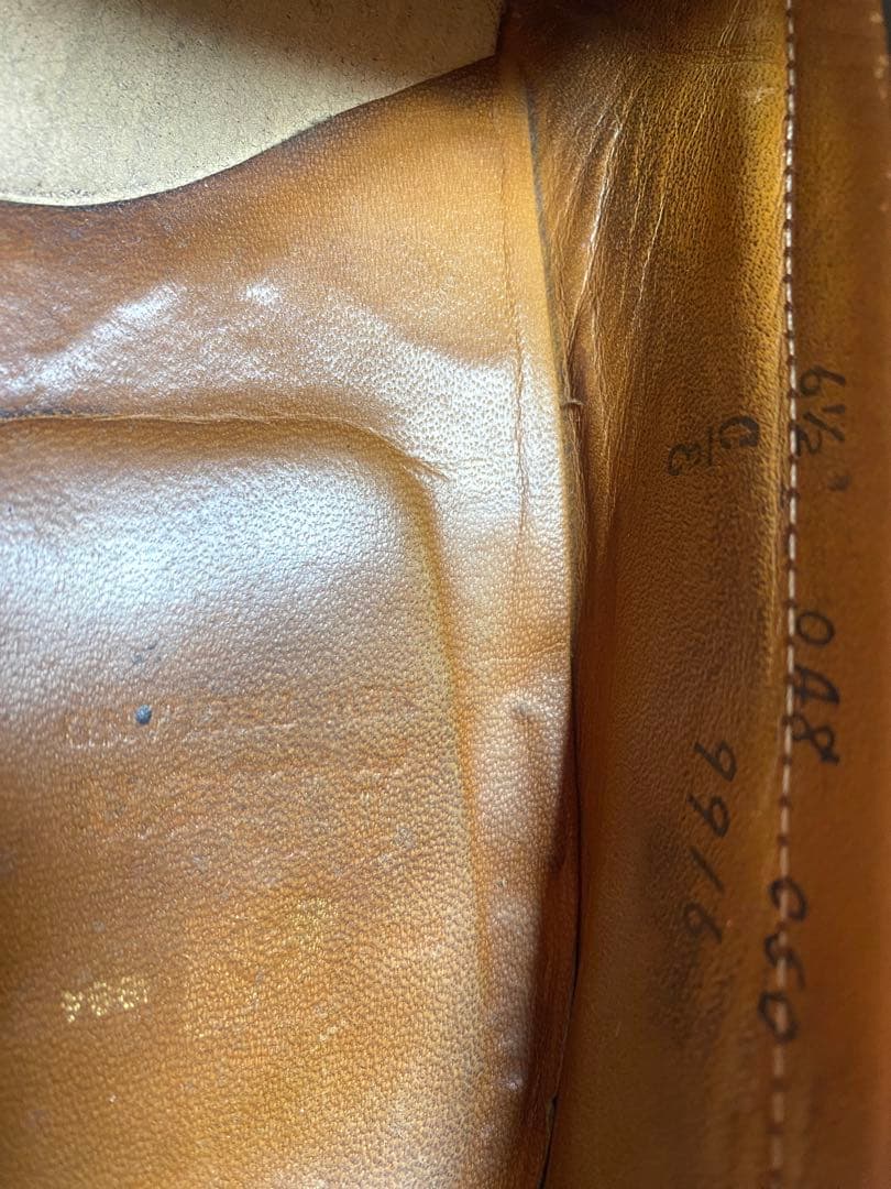 （希少）オールディン　コードバン　ローファー　バーガンディ6 2/1（25.0）