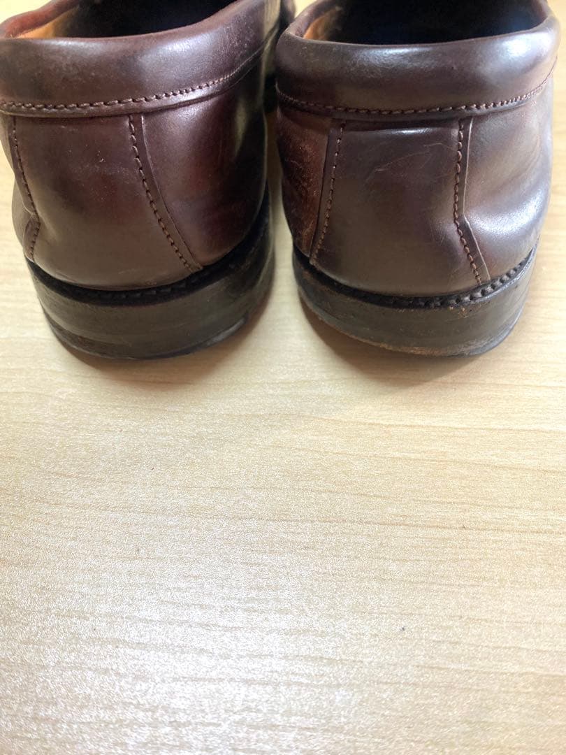 （希少）オールディン　コードバン　ローファー　バーガンディ6 2/1（25.0）