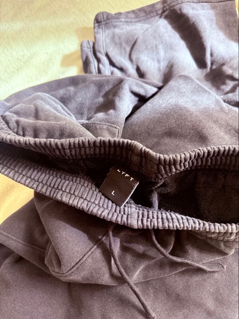 LYFT ダークグレー フリースパンツ