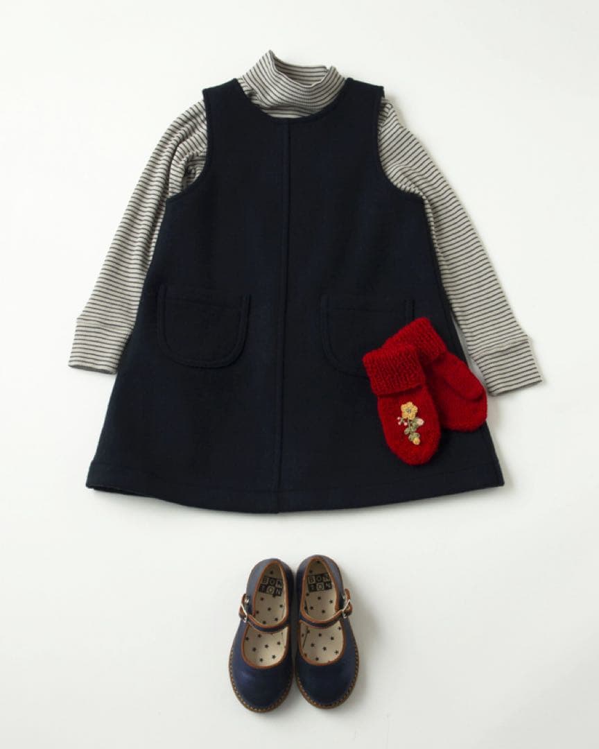 CARAMEL JUNIPER DRESS（NAVY）