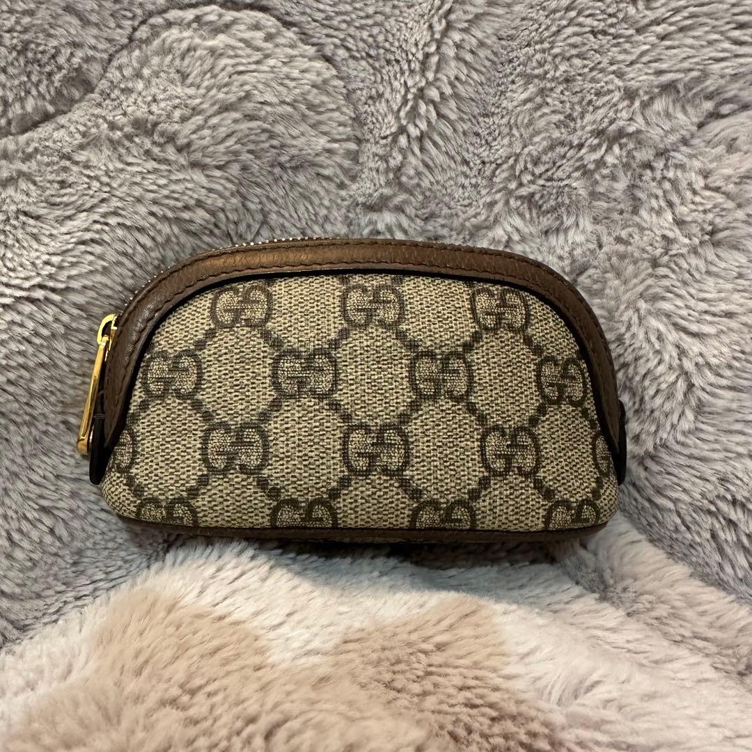 GUCCI GG キーポーチ ベージュ/ブラウン