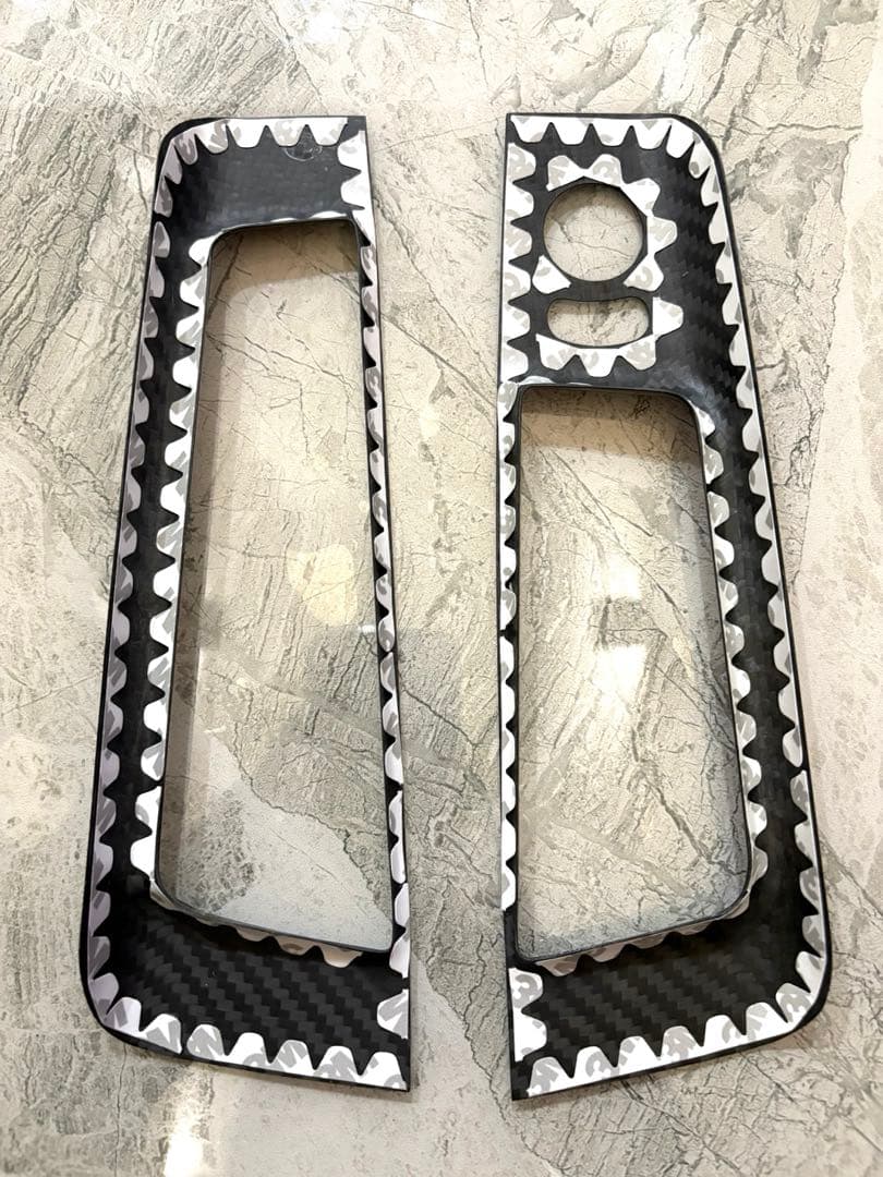 アバルト 右ハンドル 595 659 カーボン ドアコンソール スイッチカバー