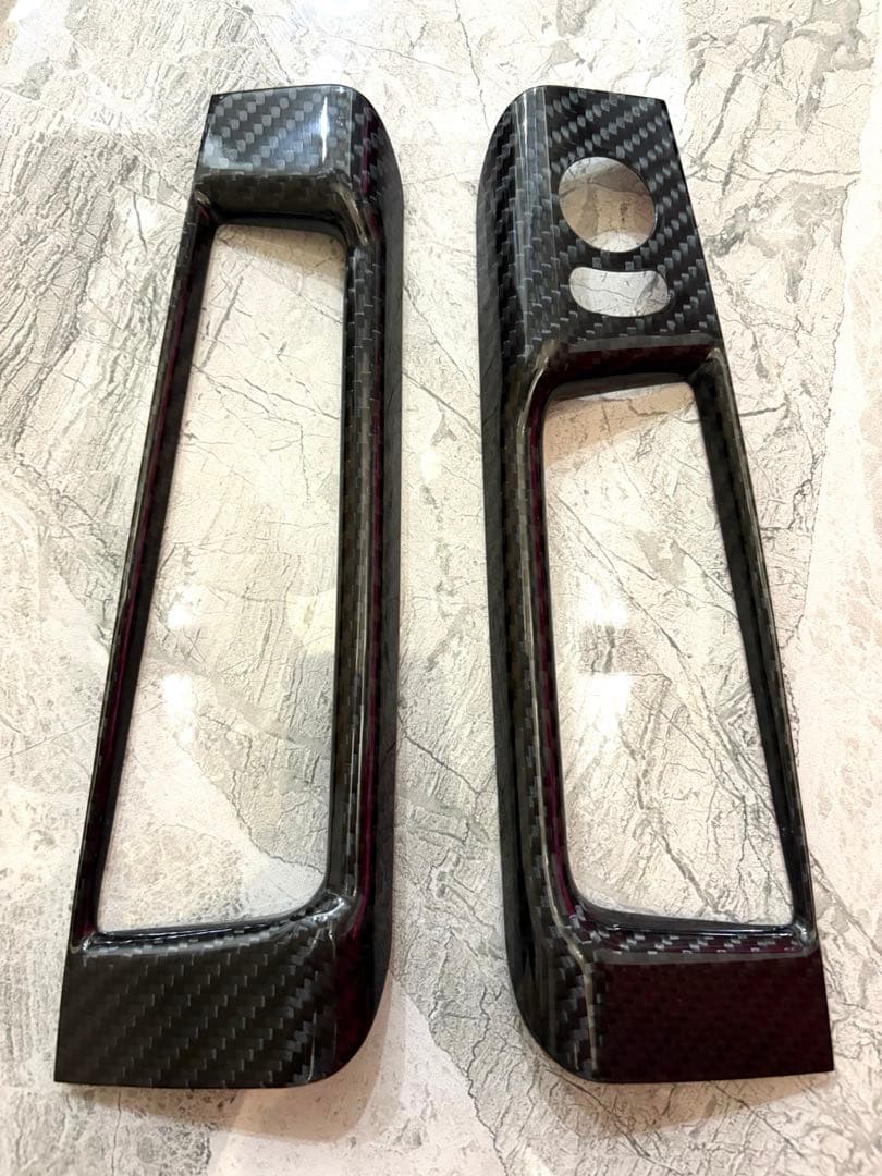 アバルト 右ハンドル 595 659 カーボン ドアコンソール スイッチカバー