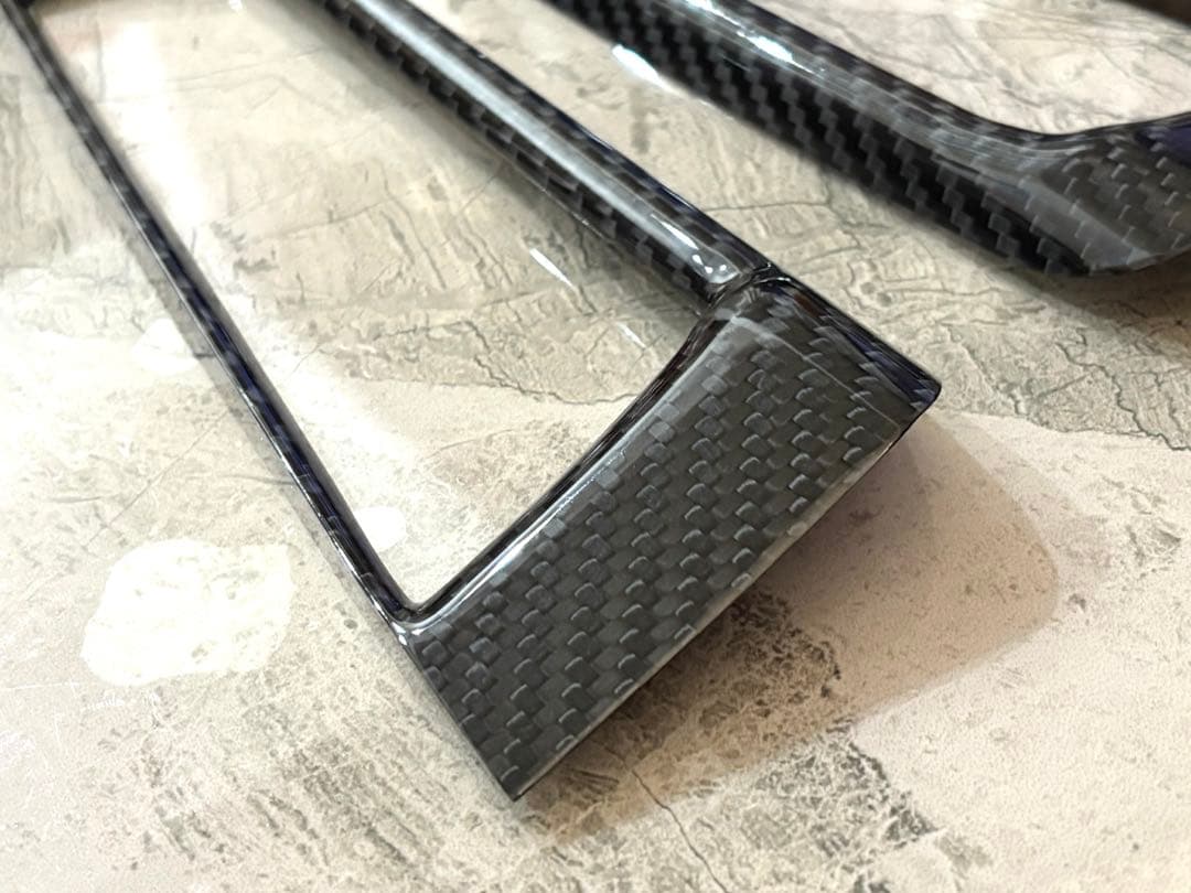 アバルト 右ハンドル 595 659 カーボン ドアコンソール スイッチカバー