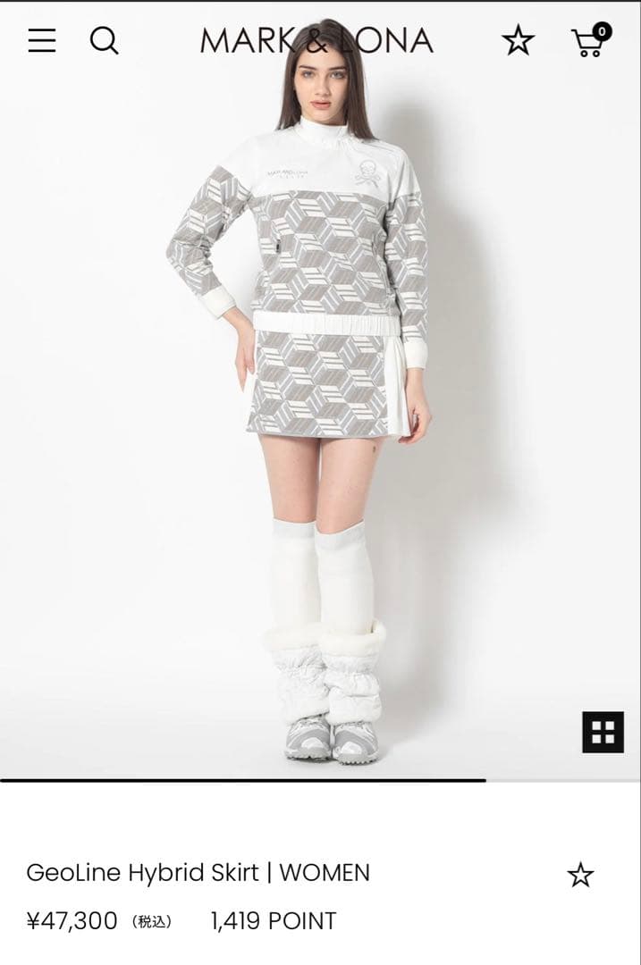 レディースウェア MARK & LONA GeoLine Hybrid Skirt