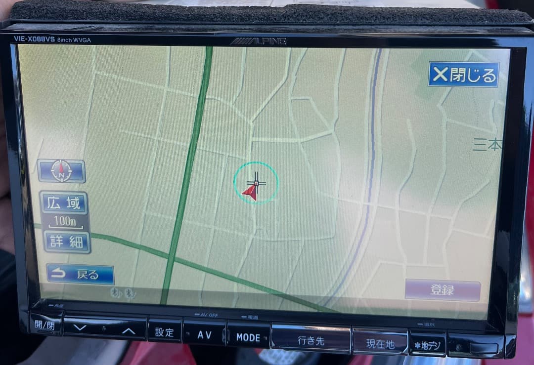 アルパインVIE-X088VS HDDナビ フルセグ2016年地図データ
