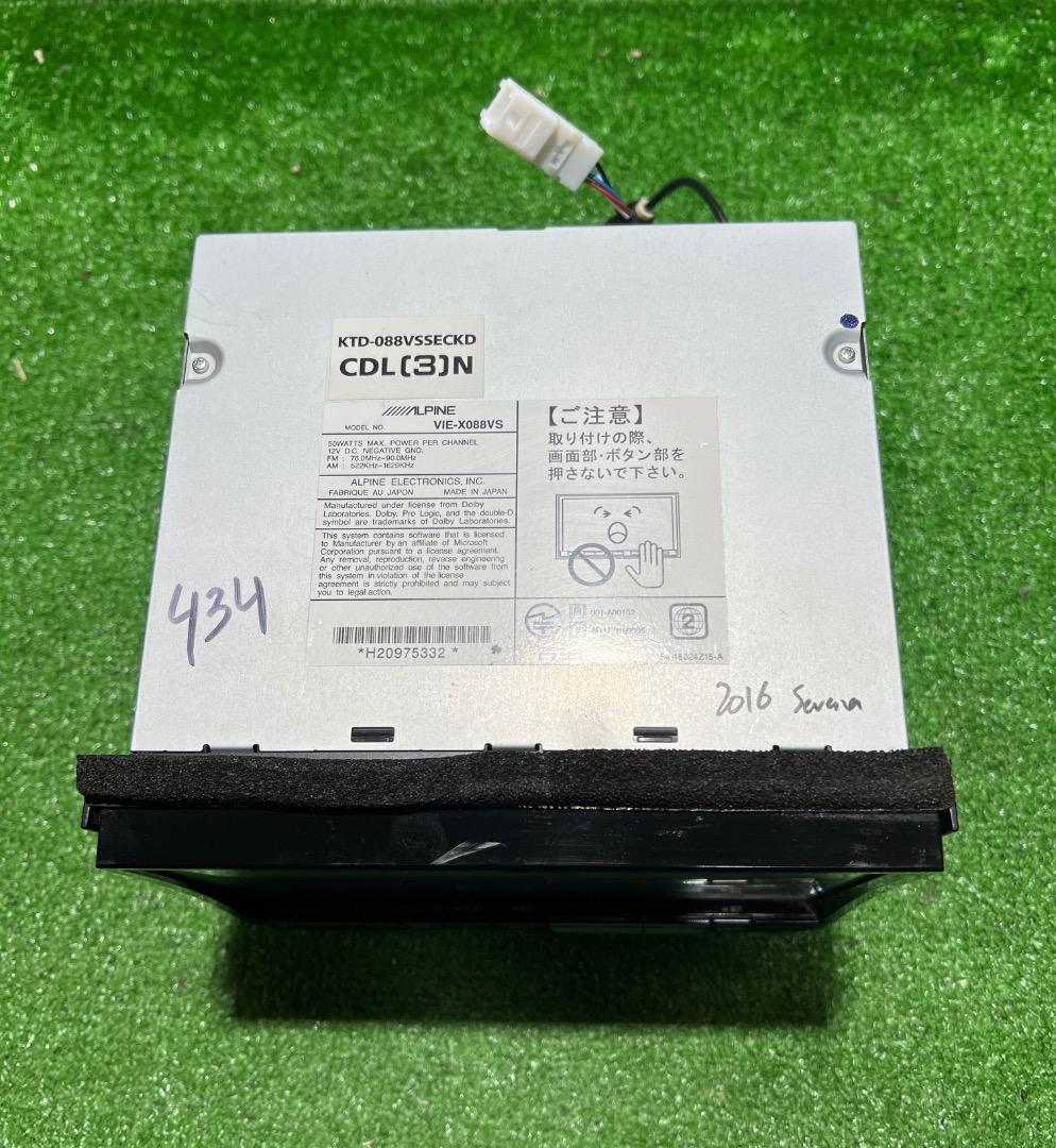 アルパインVIE-X088VS HDDナビ フルセグ2016年地図データ