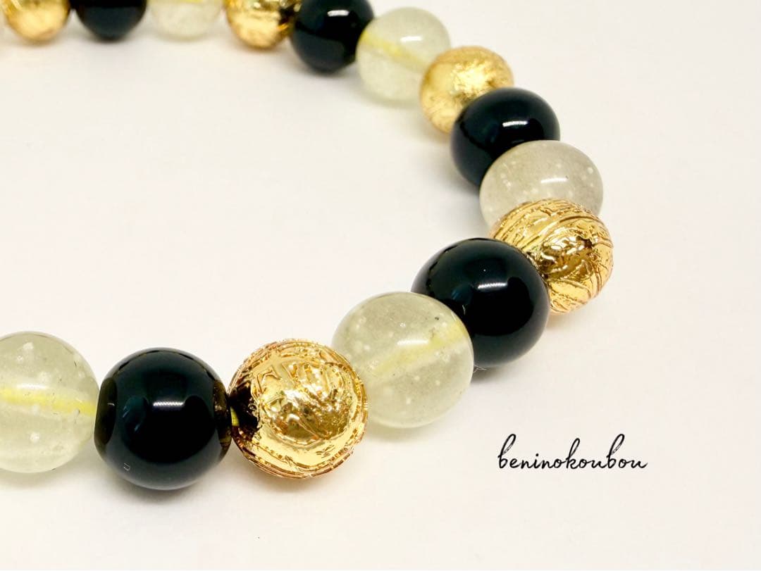 宇宙の導き⭐︎MIX隕石(アルタイ隕石+黒隕石+リビアングラス)8mmブレスレット