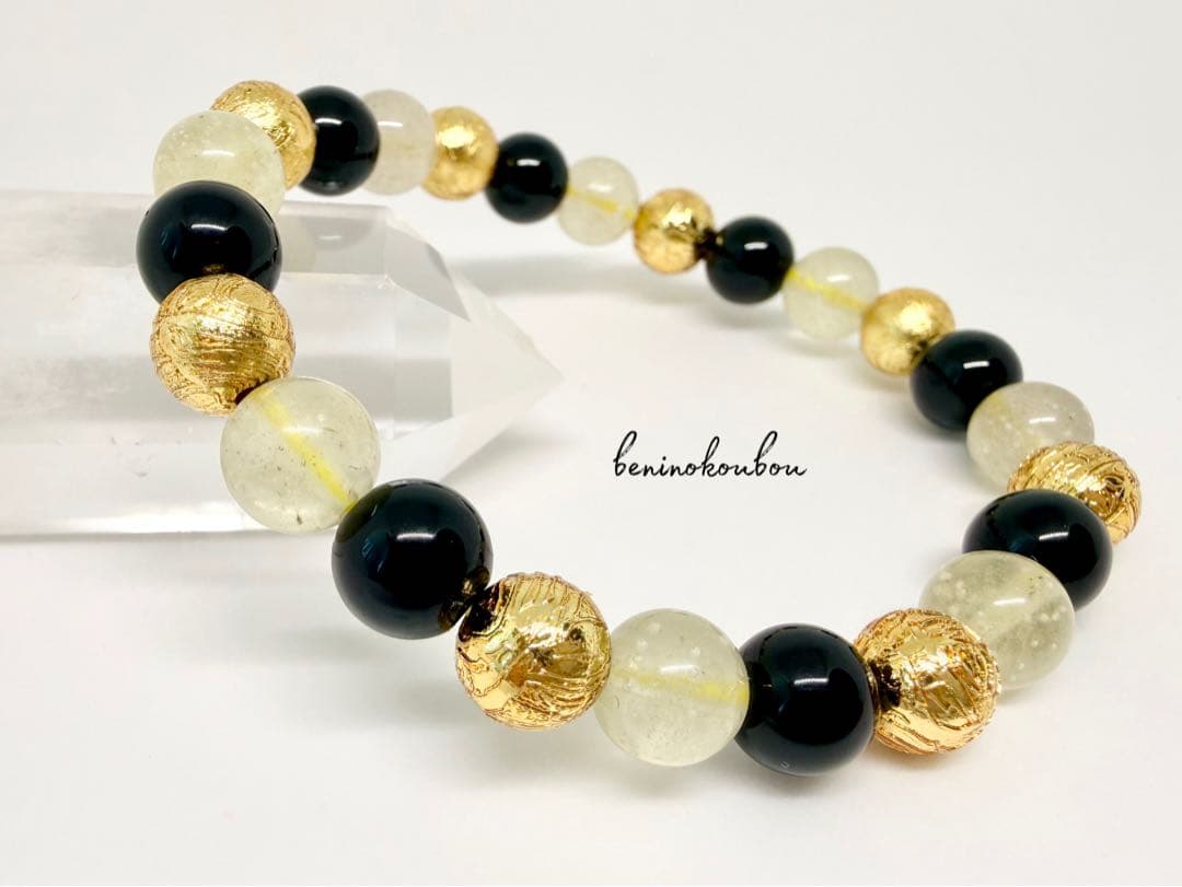 宇宙の導き⭐︎MIX隕石(アルタイ隕石+黒隕石+リビアングラス)8mmブレスレット