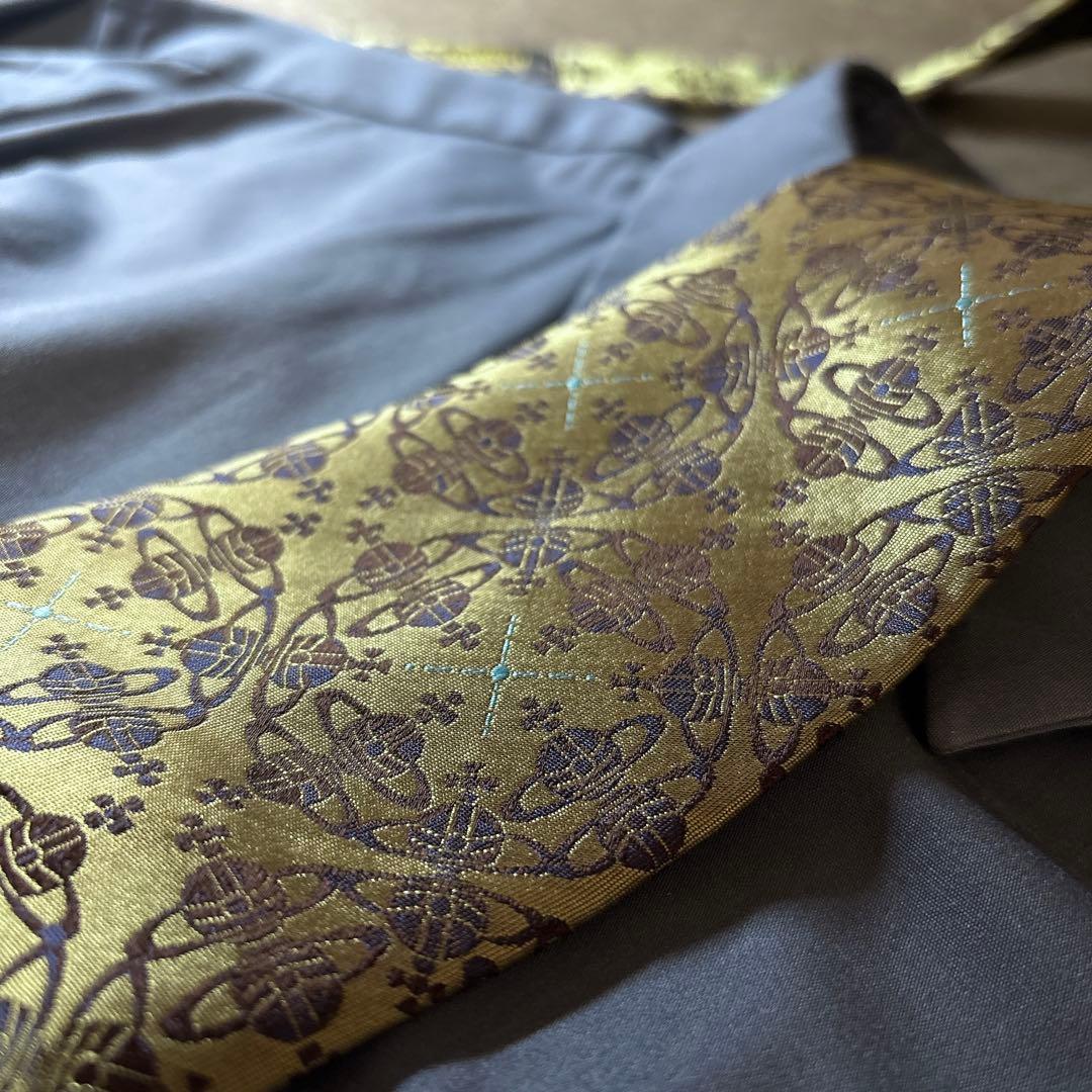 Vivienne Westwood オーブ総柄 ネクタイ ジャガード 玉虫色