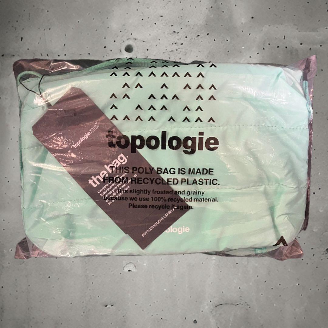 未使用新品　topologie トポロジー ボトルサコッシュ　ラージ　水色