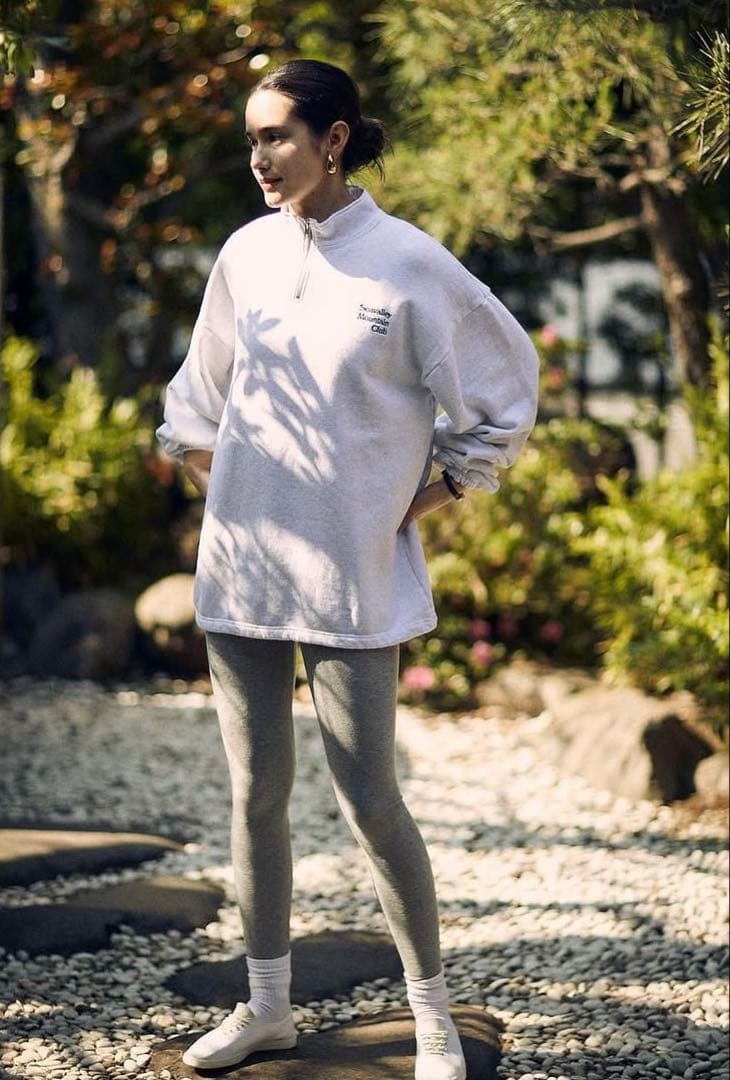 SEA ハーフジップスウェットプルオーバー ネイビー