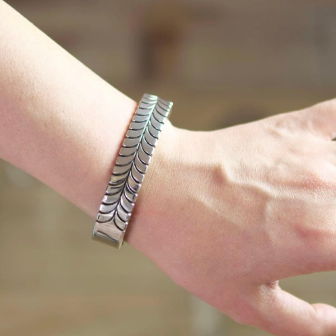 ✨1点もの✨バングル　スティーブイエローホース　シルバー　146mm ナバホ族