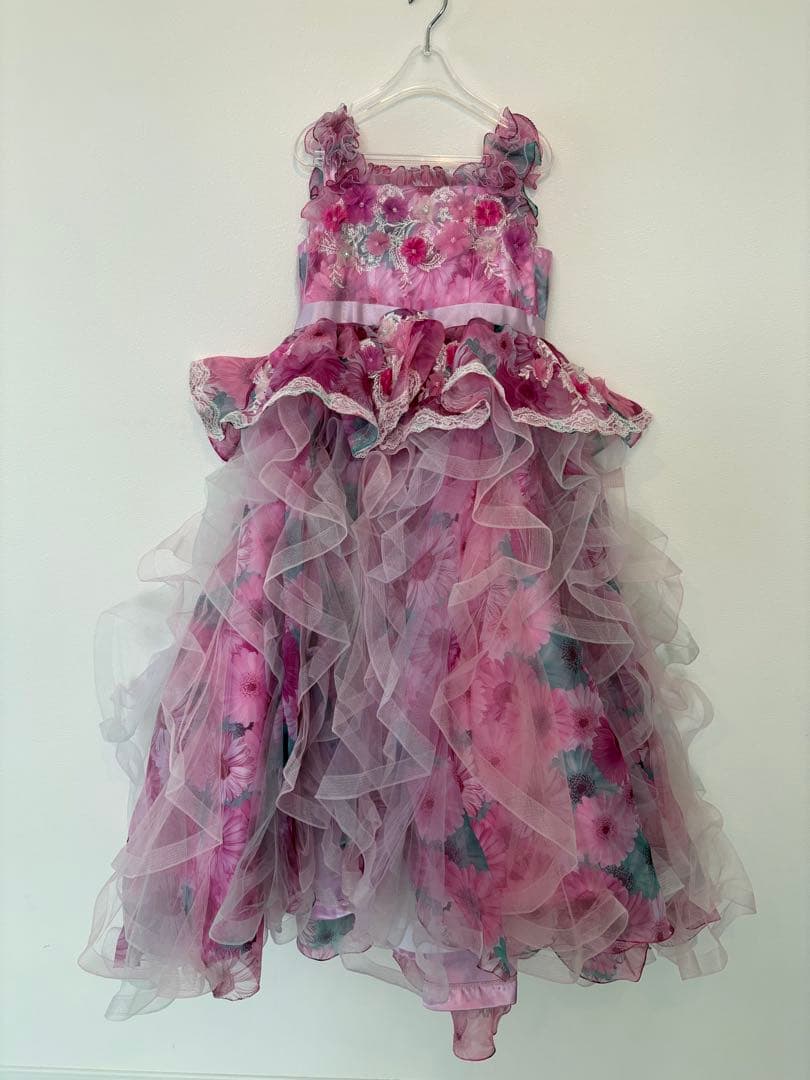 120 ドレス　ピンク　写真 スタジオ　写真館 5 アイクリア　子供　キッズ