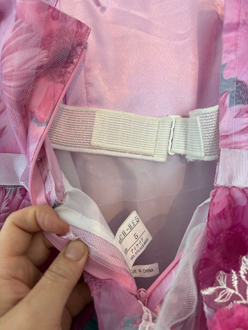 120 ドレス　ピンク　写真 スタジオ　写真館 5 アイクリア　子供　キッズ