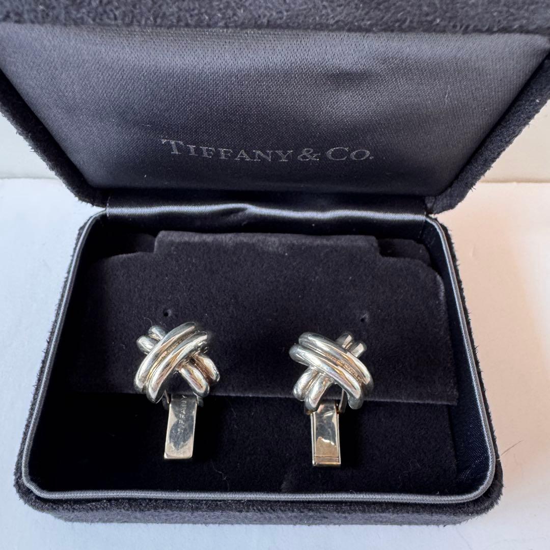 Tiffany ティファニー SV925 シグネチャー カフス 箱付