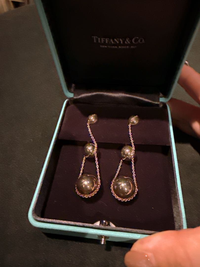 ティファニー ハードウェア　トリプル ドロップ ピアス　スターリングシルバー