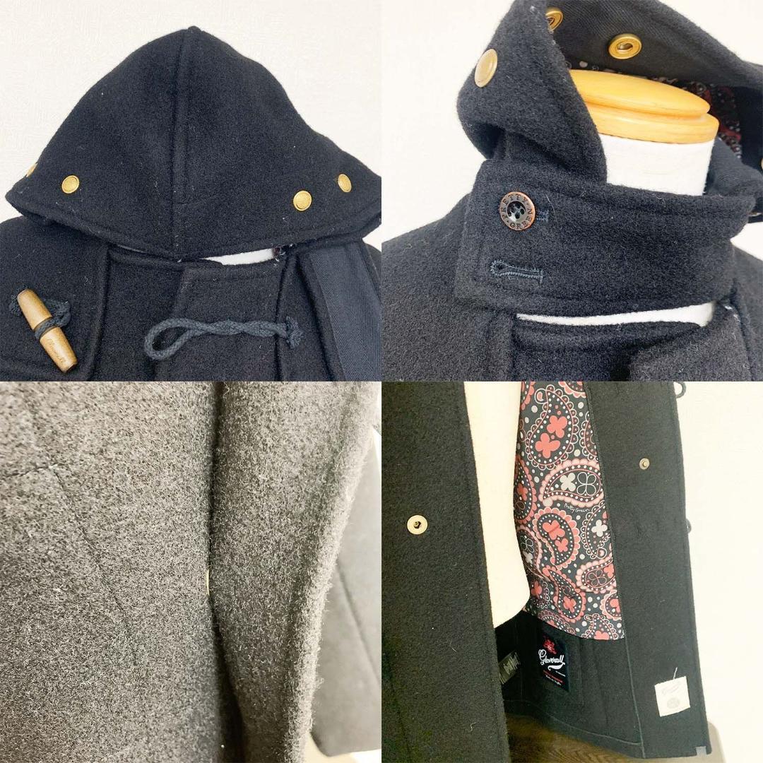 【美品】プリティーグリーン × グローバルオール ダッフルコート 英国製