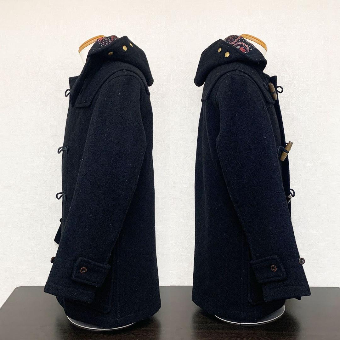 【美品】プリティーグリーン × グローバルオール ダッフルコート 英国製