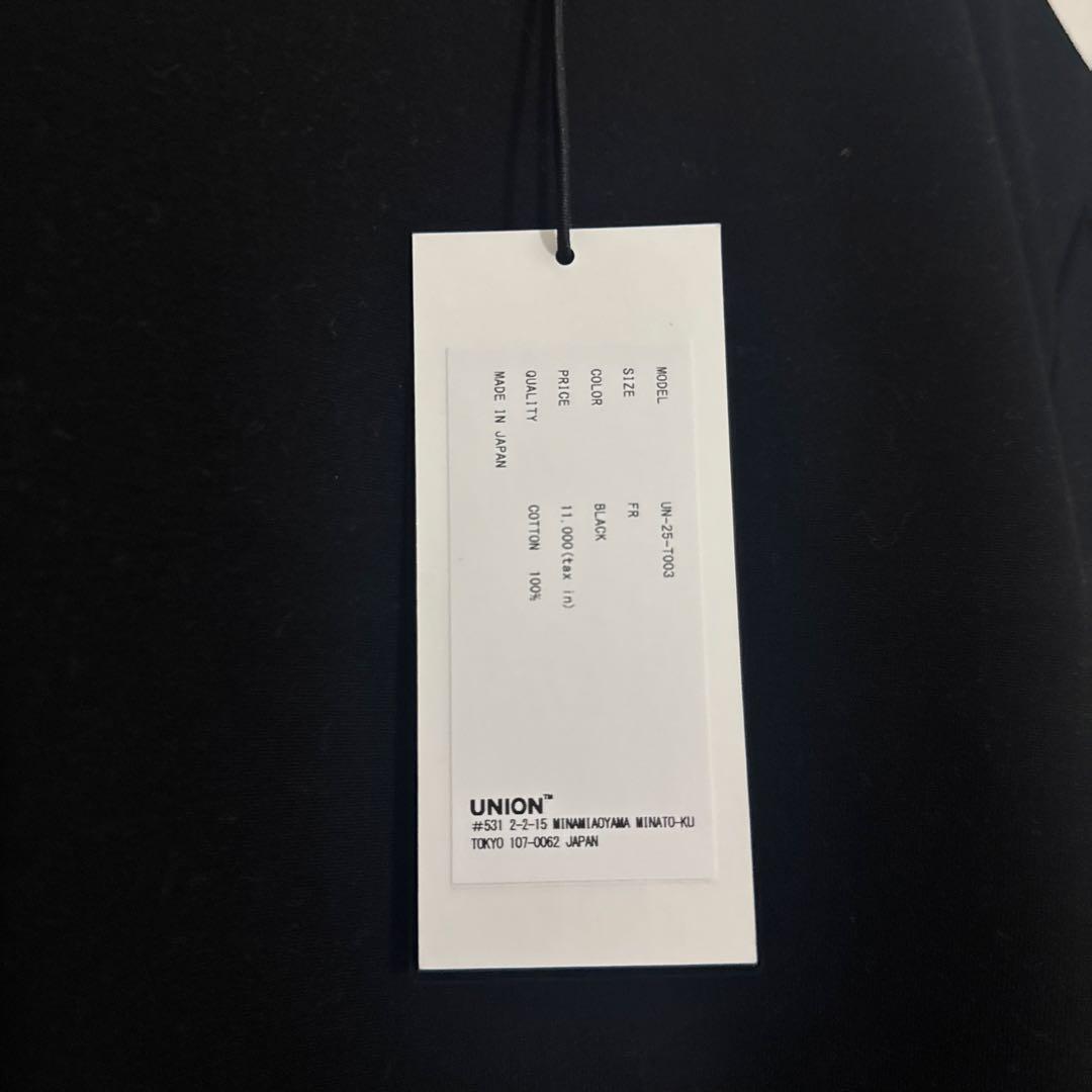 日曜まで値下げです✨【新品】UNION Half-Sleeve Top ブラック