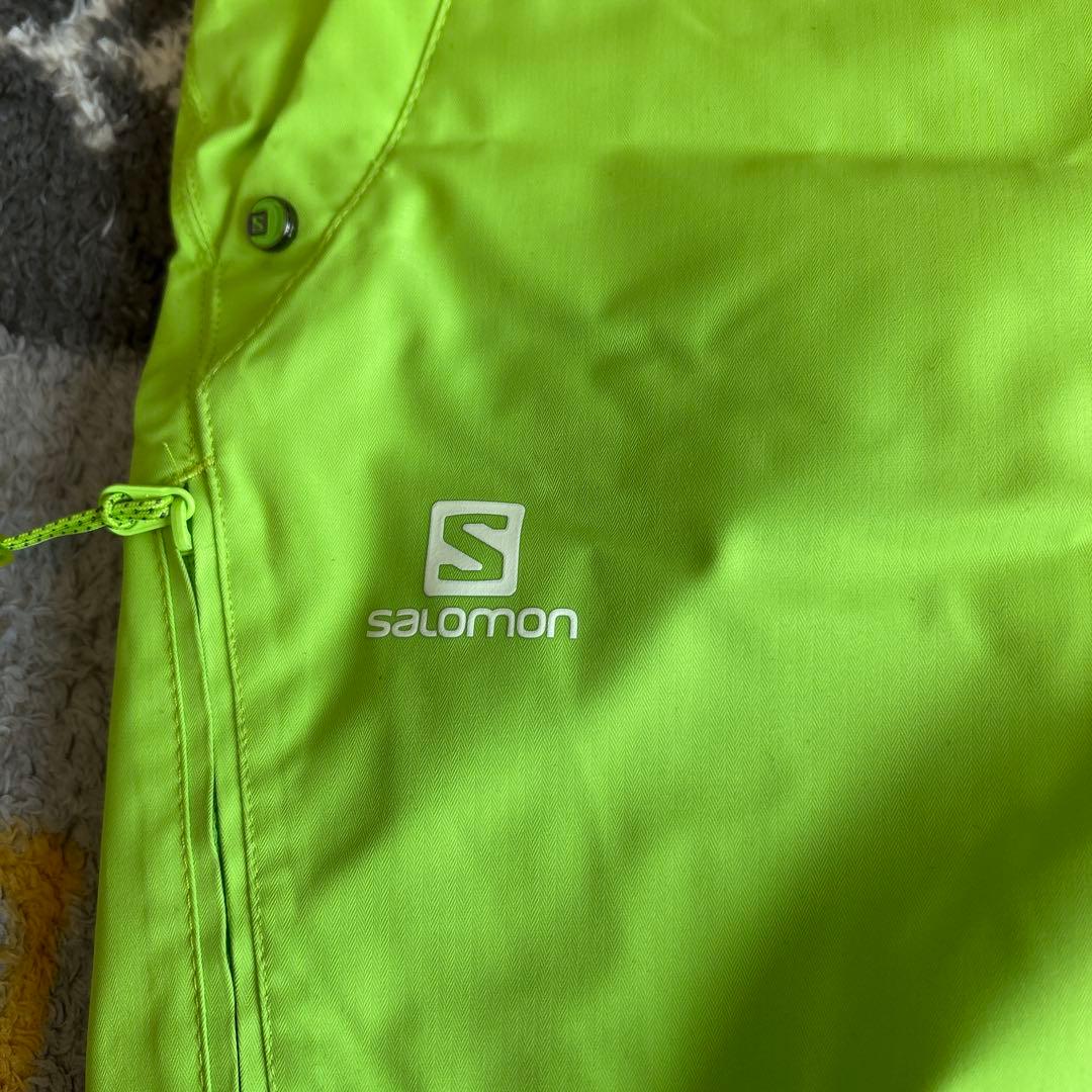 SALE‼️Salomon 蛍光グリーン スノーボードウェア　Lサイズ