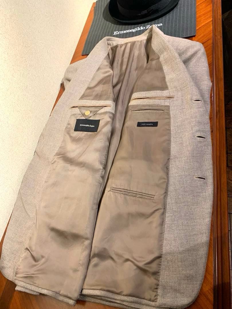 エルメネジルドゼニア　最高級ピュアカシミヤ100% ジャケット希少色ゼニア正規品