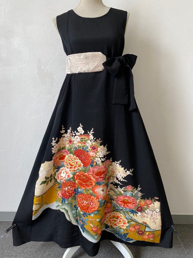 3207 着物　留袖　リメイク　ドレス　ワンピース