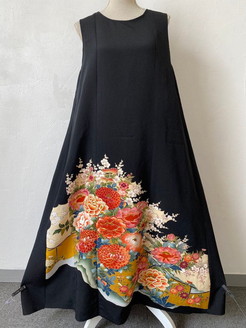 3207 着物　留袖　リメイク　ドレス　ワンピース