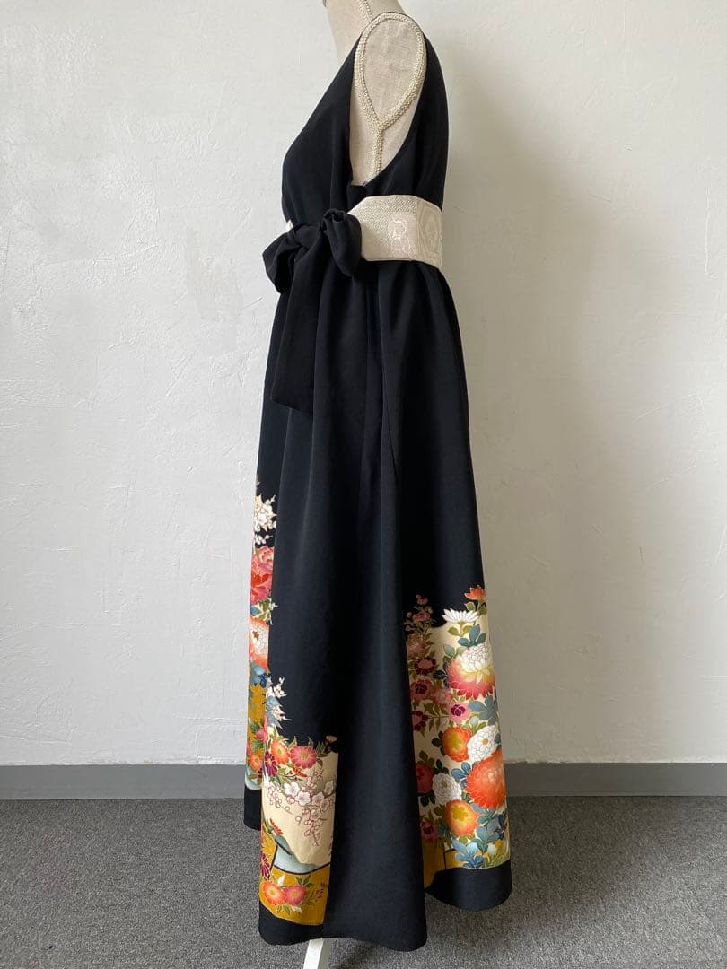 3207 着物　留袖　リメイク　ドレス　ワンピース