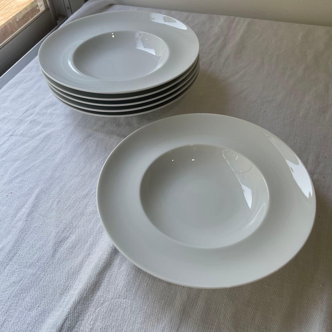 リチャードジノリ　インペロホワイト　6セット　白磁　スーププレート 26cm