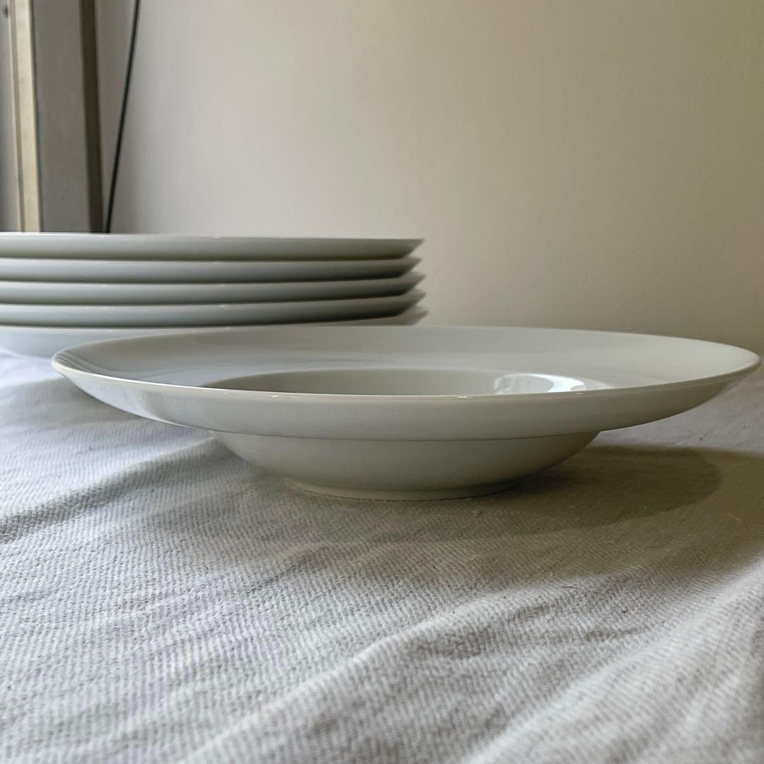 リチャードジノリ　インペロホワイト　6セット　白磁　スーププレート 26cm