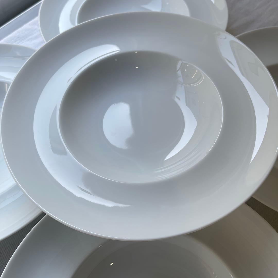 リチャードジノリ　インペロホワイト　6セット　白磁　スーププレート 26cm