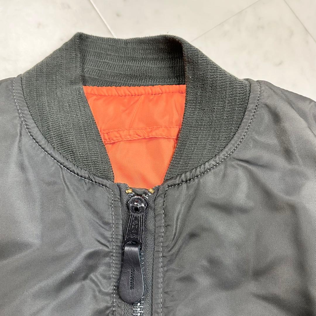 ALPHAINDUSTRIES【M】MA-1 バックプリント フライトジャケット