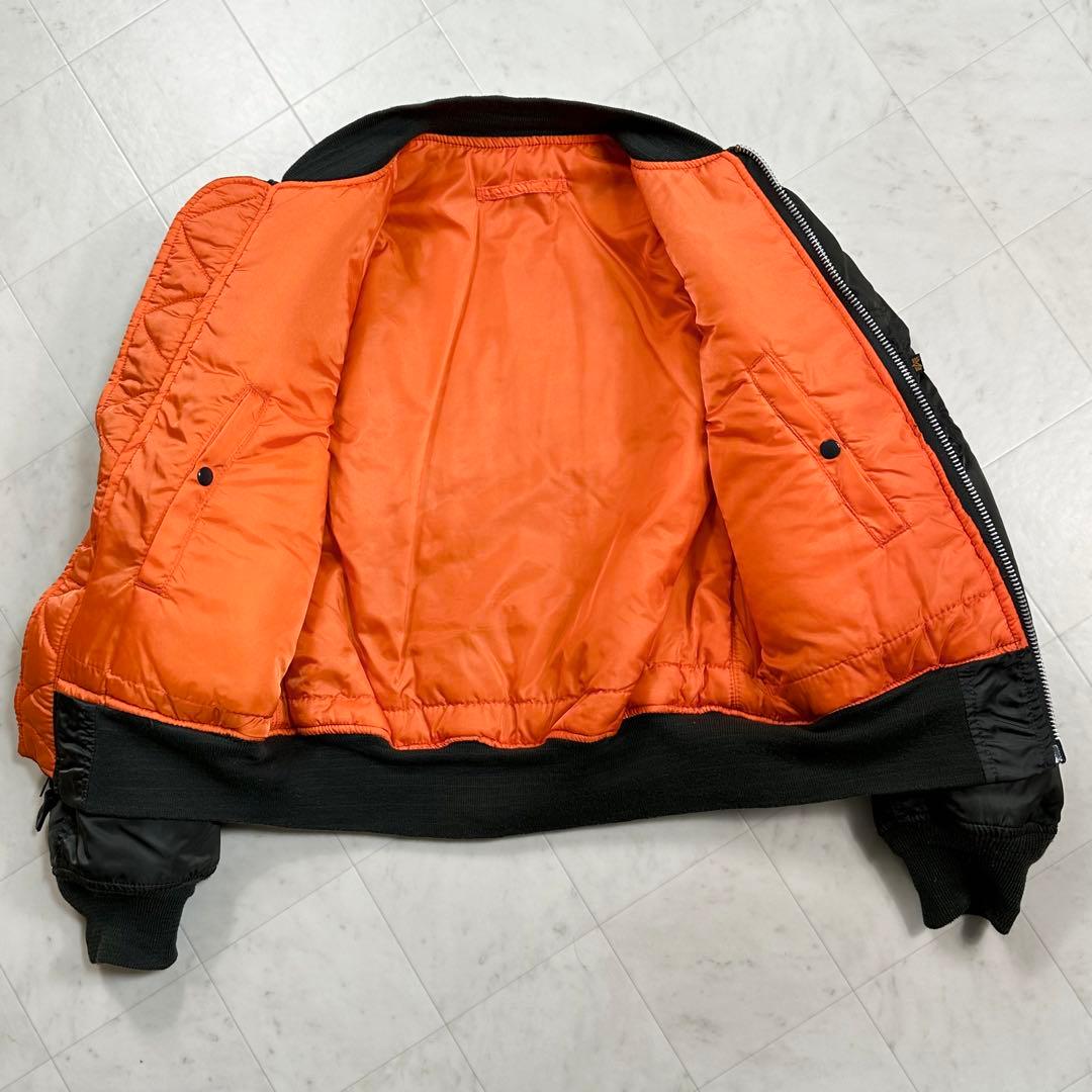 ALPHAINDUSTRIES【M】MA-1 バックプリント フライトジャケット