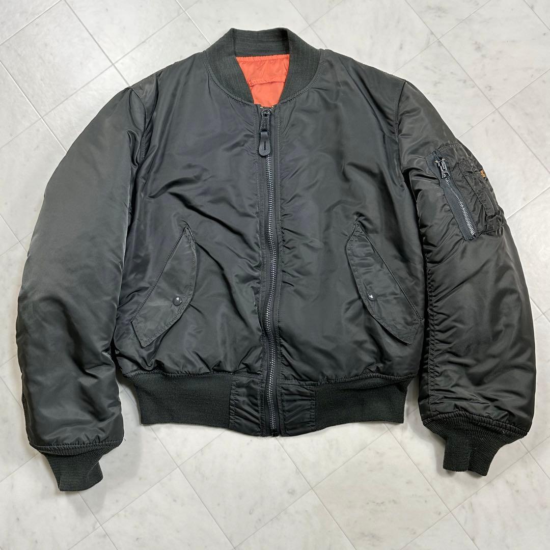 ALPHAINDUSTRIES【M】MA-1 バックプリント フライトジャケット