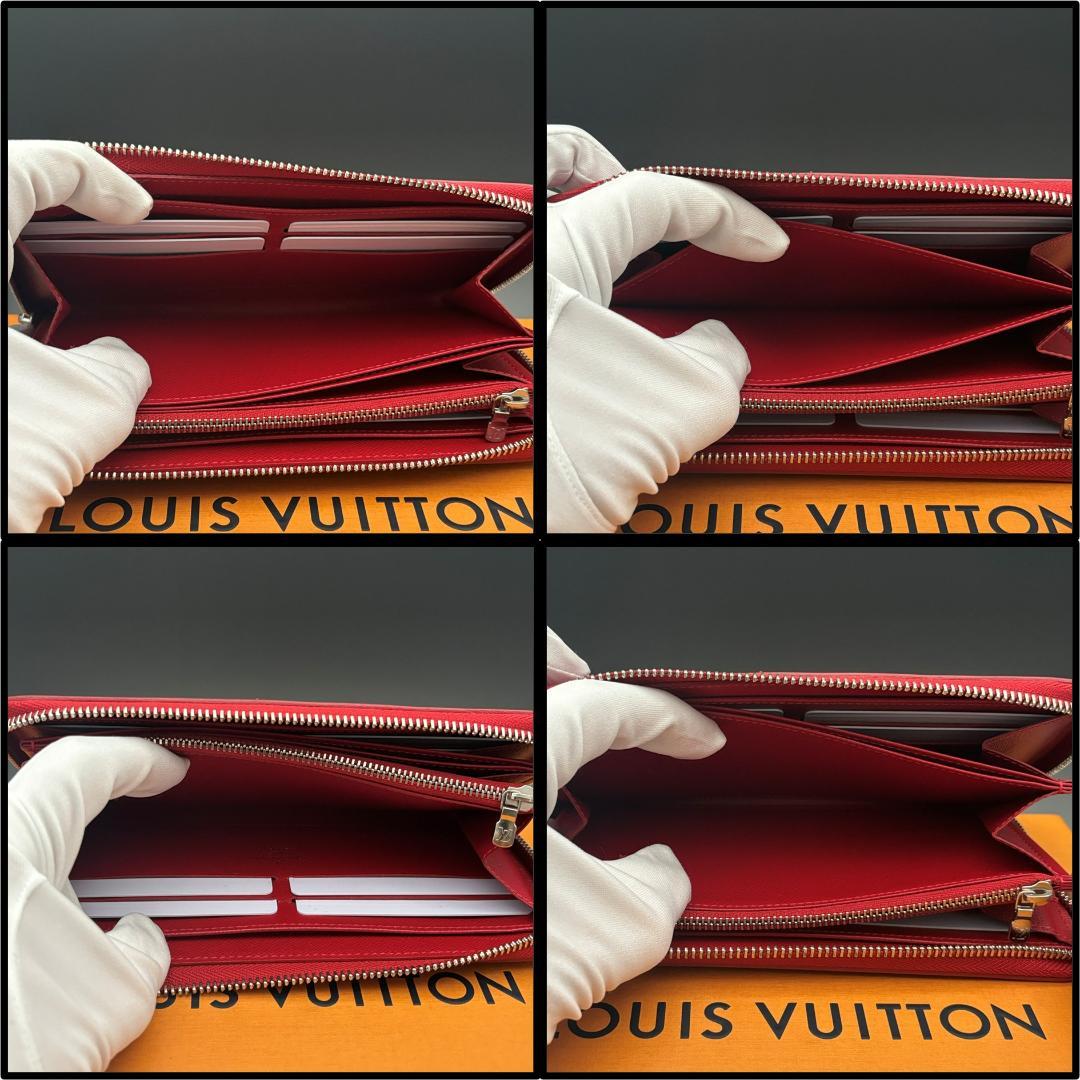ルイヴィトン エピ 長財布 ジッピーウォレット メンズ 赤 レッド 財布