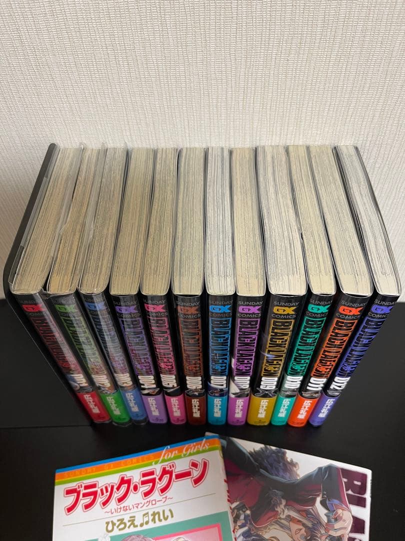 ブラックラグーン　1〜12巻　全巻初版・帯付き＋特製表紙カバー