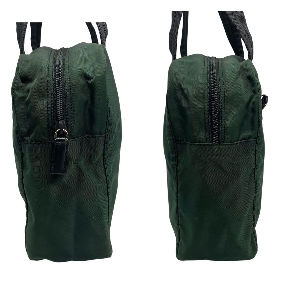 PRADA プラダ　ナイロン　三角　プレート　ロゴ　ハンドバッグ　ギャランティ有