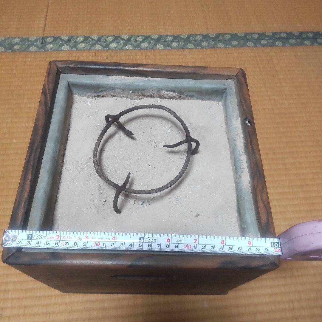 ヒ*ロ様 木製火鉢　レトロ　アンティーク　古民具　角火鉢　手あぶり火鉢　箱火鉢