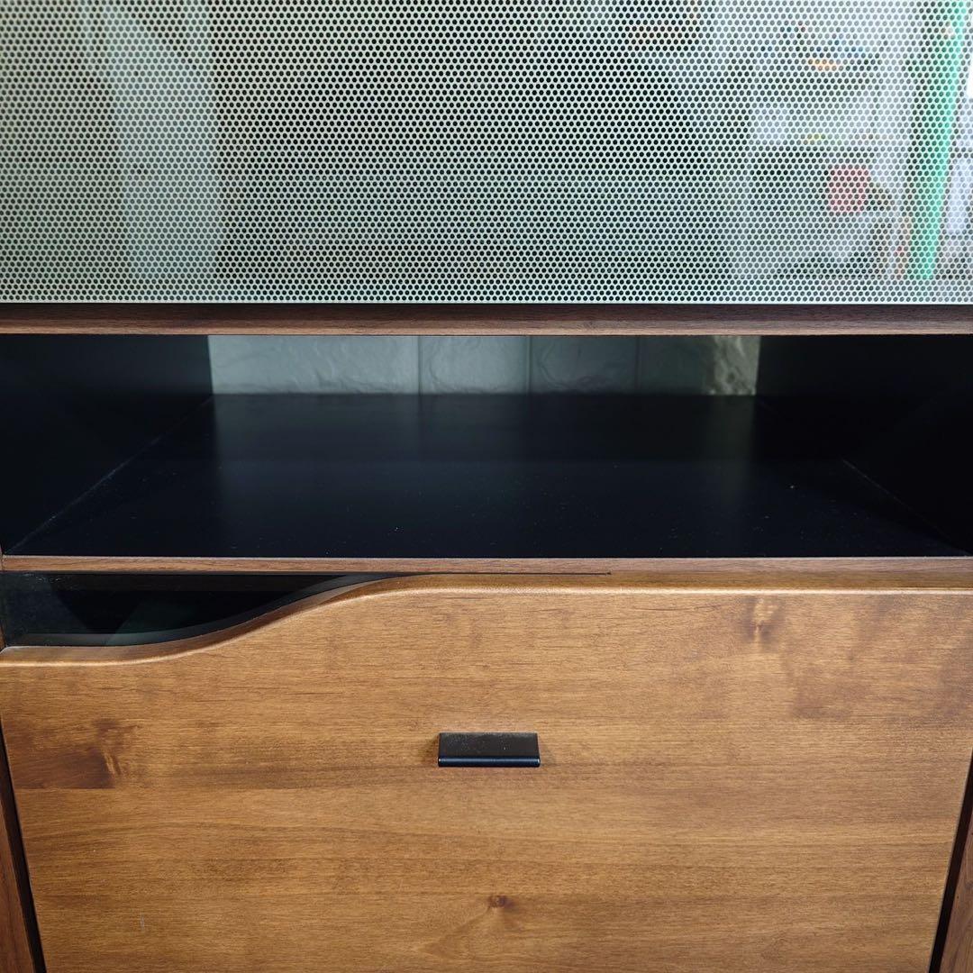 大川家具 コーナーTVボード テレビ台 クアトロ 90 リビングボード B032