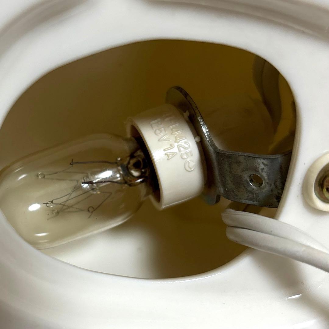 昭和レトロ　ファンシー　アザラシ　ライト　照明　ランプ　陶器