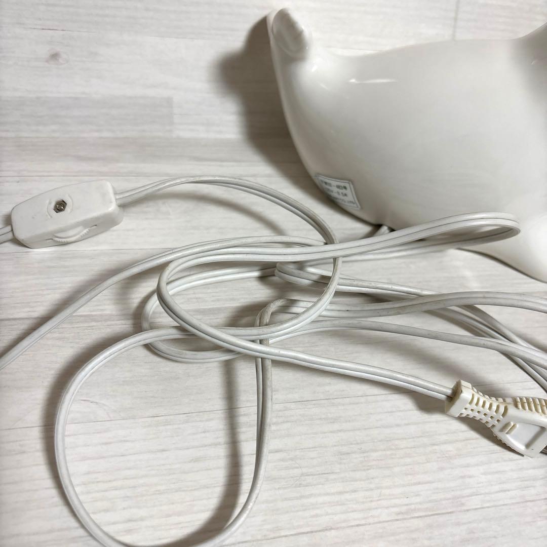 昭和レトロ　ファンシー　アザラシ　ライト　照明　ランプ　陶器